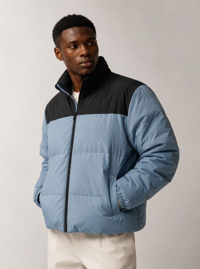 PUFFER CELESTE